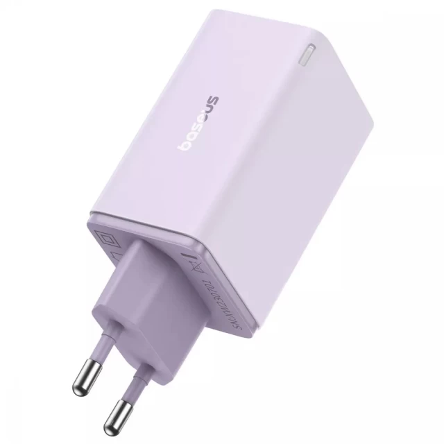 Мережевий зарядний пристрій Baseus GaN6 Pro Fast Charger 65W 2xUSB-C | 2xUSB-A Purple (55281)