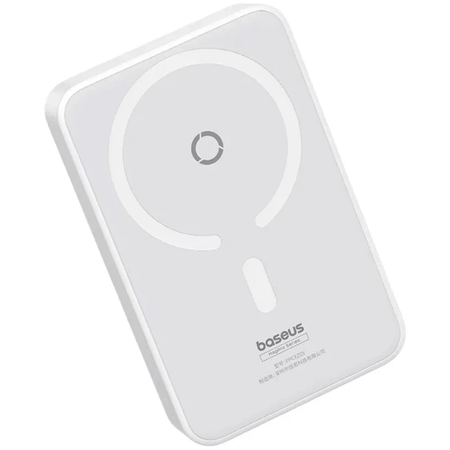 Портативний зарядний пристрій Baseus MagPro Magnetic Bracket 5000 mAh 20W White with MagSafe (P10064101223-00)