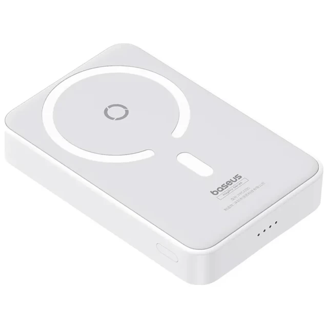 Портативний зарядний пристрій Baseus MagPro Magnetic Bracket 5000 mAh 20W White with MagSafe (P10064101223-00)