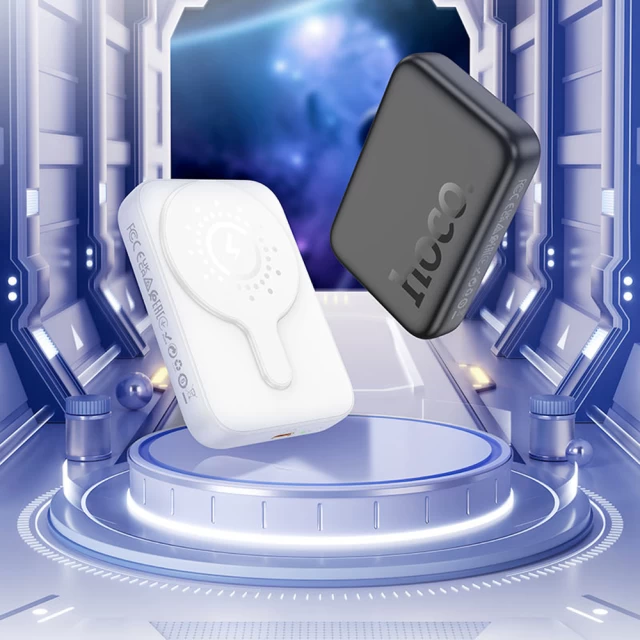 Портативний зарядний пристрій HOCO J117A Esteem 10000 mAh PD 20W White with MagSafe (6942007605830)