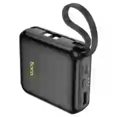 Портативное зарядное устройство HOCO Q23 Blade 10000 mAh PD 20W/QC 22.5W with Lightning | USB-C Cable Black (6942007612647)