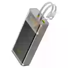 Портативное зарядное устройство HOCO J104A Discovery Edition 20000 mAh 22.5W with Lightning | USB-C Cable Gray (6931474788962)