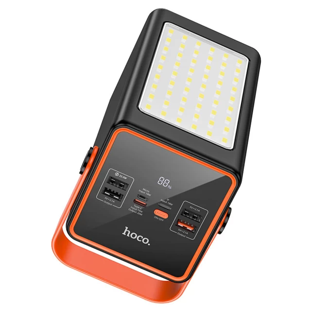 Портативное зарядное устройство HOCO J107 Super LED Lamp 90000 mAh 22.5W Black (6931474790965)