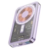 Портативний зарядний пристрій HOCO Q14 Ice Crystal Magnetic 5000 mAh PD 20W Purple with MagSafe (6931474796707)