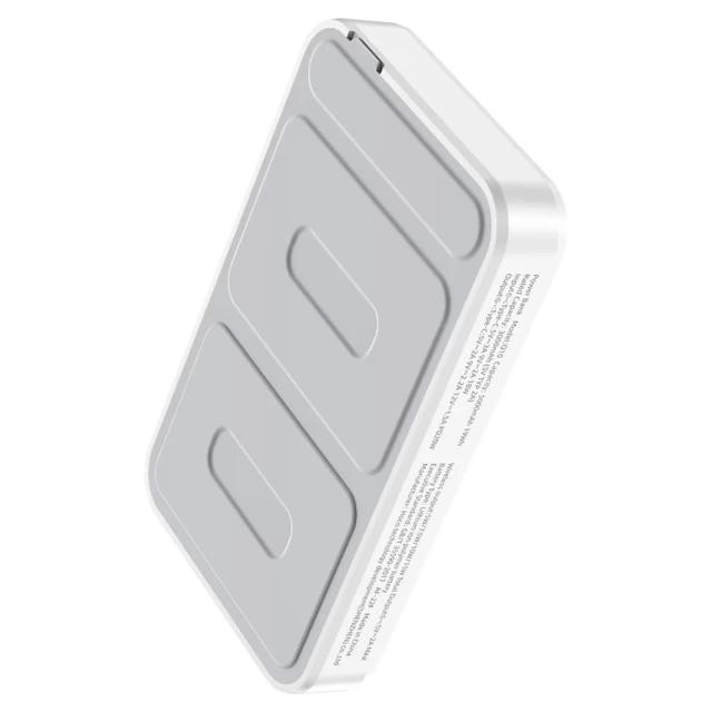 Портативний зарядний пристрій HOCO Q10 Transparent Discovery Edition 5000 mAh PD 20W White with MagSafe (6931474775948)