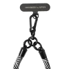 Универсальный шнурок Crossbody by Upex Cavo Corto Zebra with Cylindre Black