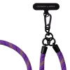 Універсальний шнурок Crossbody by Upex Cavo Lungo Viola di Tolosa with Cylindre Black