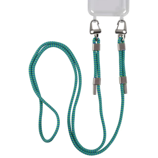 Шнурок для чохла Crossbody by Upex with Twine Cyan and Accrocher Silver