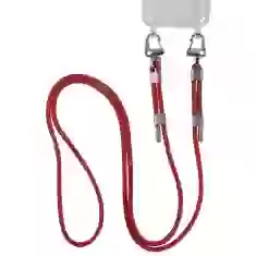 Шнурок для чохла Crossbody by Upex with Twine Red and Accrocher Silver