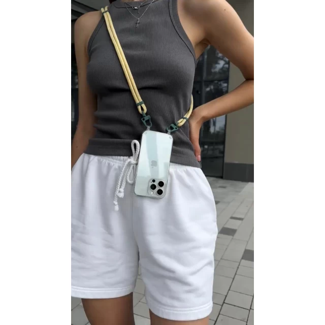 Шнурок для чохла Crossbody by Upex with Aide Life Road and Accrocher Silver