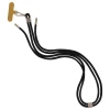 Универсальный шнурок Crossbody by Upex with Twine Black and Cylindre Gold