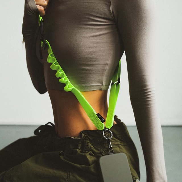 Універсальний ремінь Crossbody by Upex Urban Belt Toxic Green with Cylindre Black