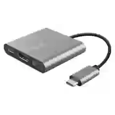 USB-хаб Trust Dalyx Aluminium 3-in-1 Multiport USB-C Gray (23772_TRUST)