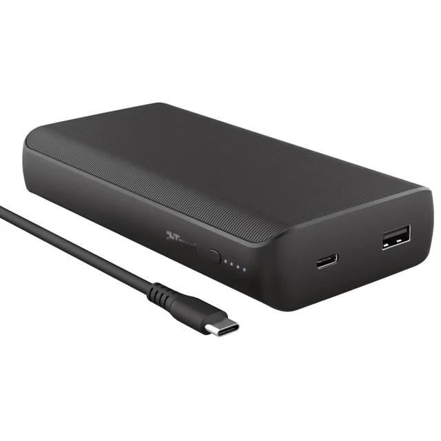 Портативний зарядний пристрій Trust Laro for laptop 65W USB-C 20000 mAh Black (23892_TRUST)