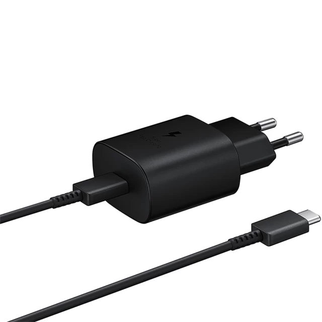 Мережевий зарядний пристрій Samsung PD 25W USB-C Black (EP-TA800XBEGRU)