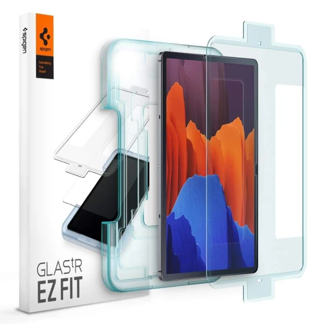 Защитное стекло Spigen для Samsung Galaxy Tab S7 |Plus EZ FIT GLAS.tR 12.4