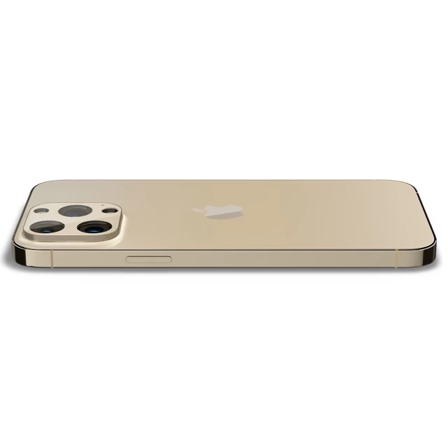Защитное стекло Spigen для камеры iPhone 13 Pro | 13 Pro Max Optik Camera Lens (2 pack) Gold (AGL04034)