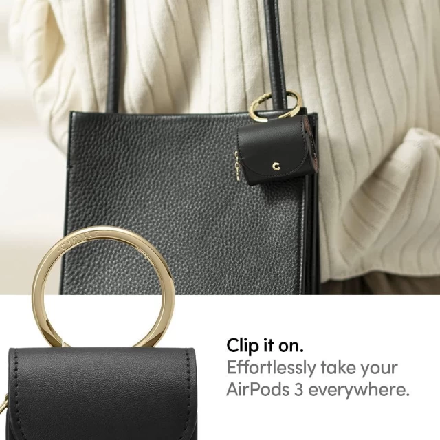 Чехол Spigen для AirPods 3 Mini Bag Classic Leather Black (ASD02158)