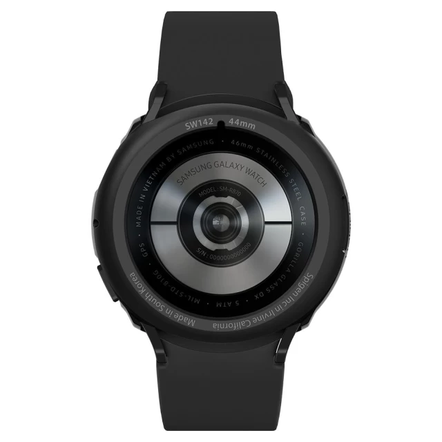 Чехол Spigen для Galaxy Watch 4 44mm Liquid Air Black (ACS03138)