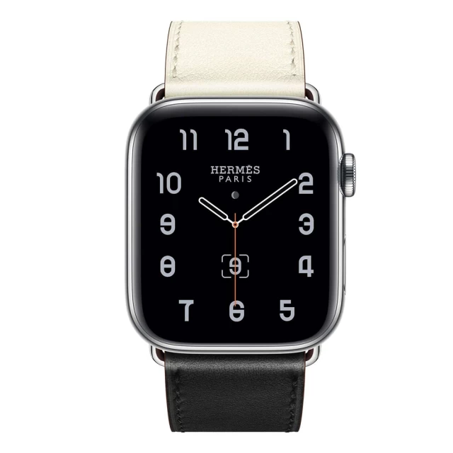 Ремешок Upex Single Tour для Apple Watch 41 | 40 | 38 mm Noir/Blanc/Gold Swift Leather