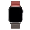 Ремінець Upex Single Tour для Apple Watch 49 | 45 | 44 | 42 mm Noir/Brique/Etain Swift Leather