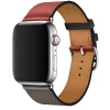 Ремешок Upex Single Tour для Apple Watch 49 | 45 | 44 | 42 mm Noir/Brique/Etain Swift Leather