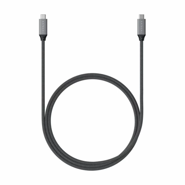 Кабель Satechi USB4 USB-C to USB-C 80 cm Space Gray (ST-U4C80M)