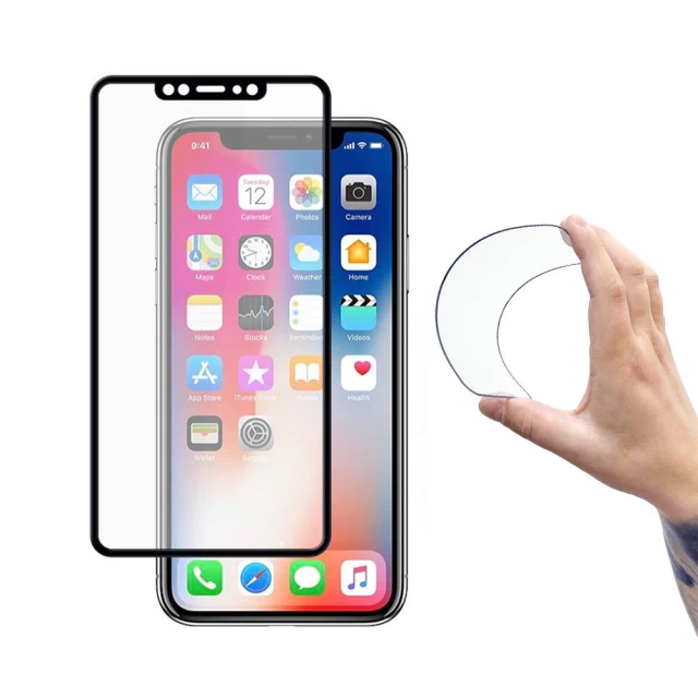 Защитное стекло Wozinsky Flexi Nano для iPhone 11 Pro/X/XS Black (7426825348708)