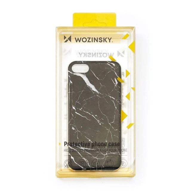 Чохол Wozinsky Marble для iPhone 8 Plus/7 Plus Black (7426825374059)