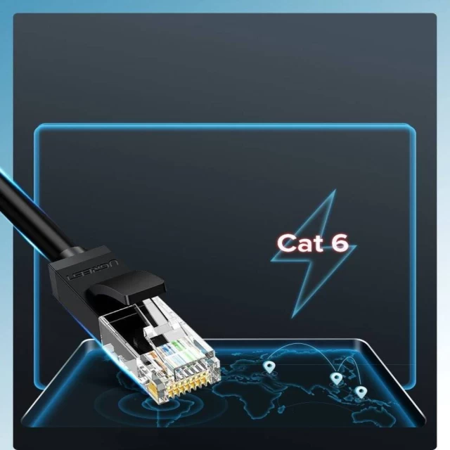 Патчкорд Ugreen Ethernet RJ45 Cat 6 UTP 1000Mbps 1m White (UGR1339WHT)