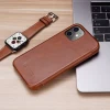 Чохол iCarer для iPhone 12 Pro Max Vintage Folio Brown (RIX1202-brown)