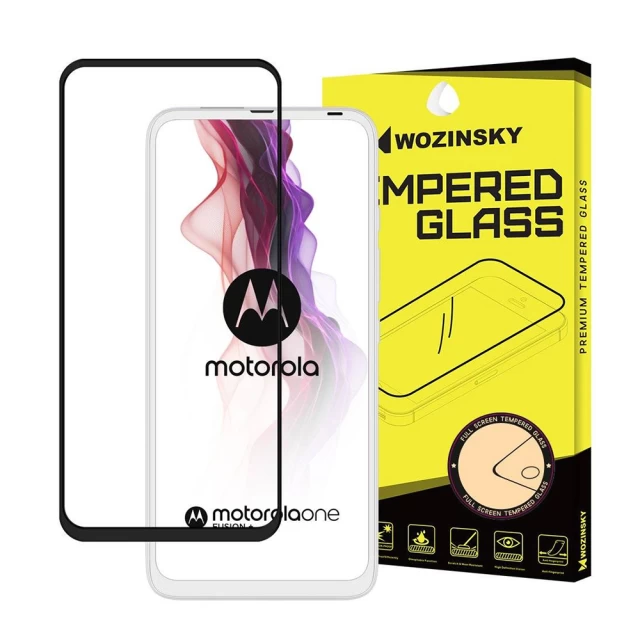 Защитное стекло Wozinsky Tempered Glass Full Glue для Motorola One Fusion Plus Black (9111201914667)