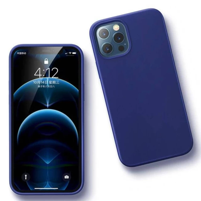 Чохол Ugreen Rubber Flexible Silicone для iPhone 12 Pro Max Navy Blue (6957303824588)