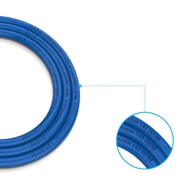 Кабель Ugreen Spool Cat 6 UTP Internet Network Cable 305m Blue (UGR1365)