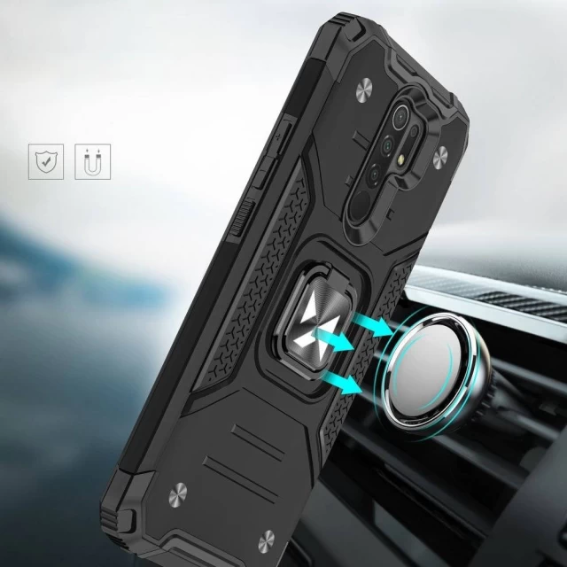 Чохол Wozinsky Ring Armor для Xiaomi Redmi 9 Black (9111201920255)