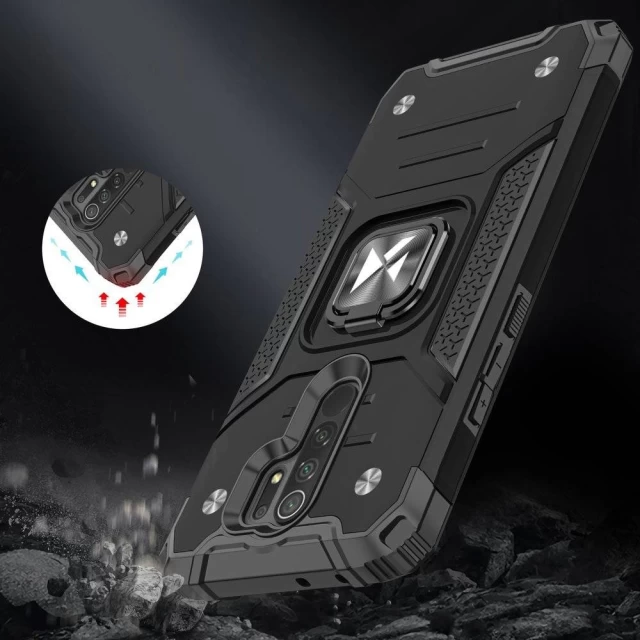 Чехол Wozinsky Ring Armor для Xiaomi Redmi 9 Black (9111201920255)