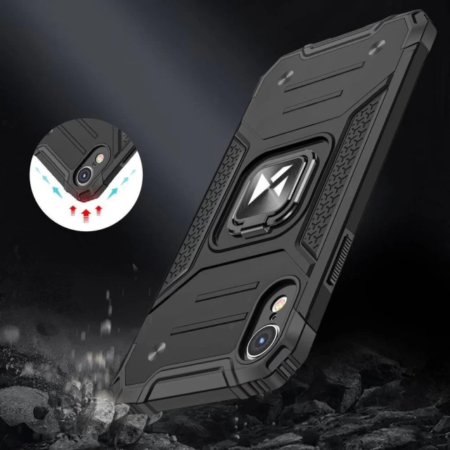 Чехол Wozinsky Ring Armor для iPhone XR Black (9111201918917)