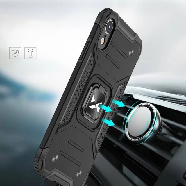 Чехол Wozinsky Ring Armor для iPhone XR Black (9111201918917)