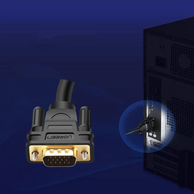 Кабель Ugreen VGA to VGA FHD 1.5m Black (UGR1349BLK)