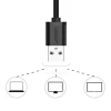 Адаптер Ugreen USB-A to 3.5mm Mini Jack 15cm White (UGR083WHT)
