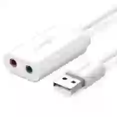 Адаптер Ugreen USB-A to 3.5mm Mini Jack 15cm White (UGR083WHT)