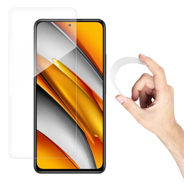 Защитное стекло Wozinsky Flexi Nano для Xiaomi Redmi K40 Pro Plus/K40 Pro/K40/Poco F3/Mi 11i Transparent (9111201931329)