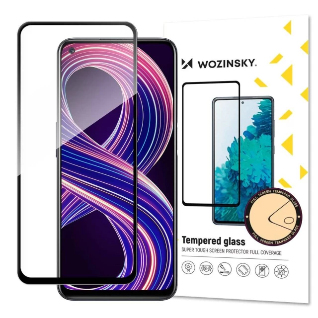 Захисне скло Wozinsky Super Tough для Realme 8 5G/V13 5G Black (9111201936744)