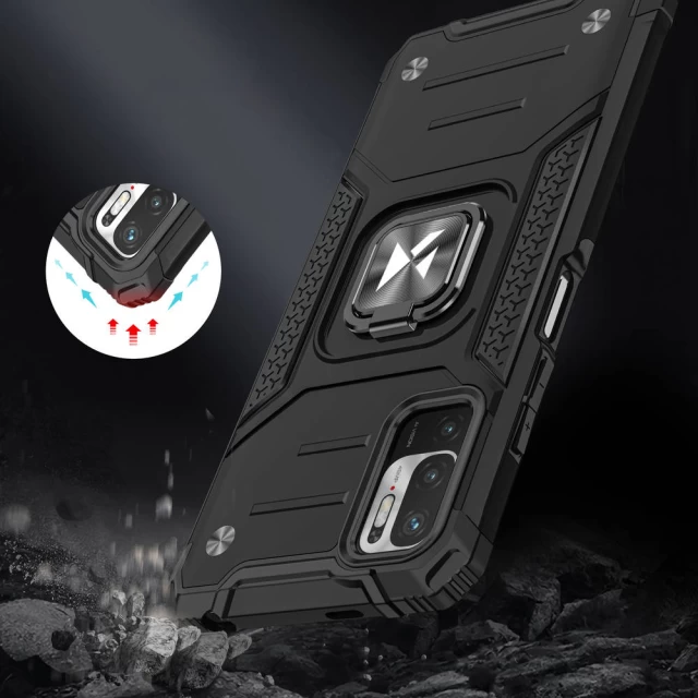 Чехол Wozinsky Ring Armor для Xiaomi Redmi Note 10 5G Silver (9111201935532)
