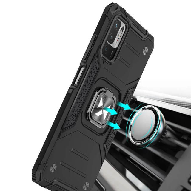 Чохол Wozinsky Ring Armor для Xiaomi Redmi Note 10 5G Black (9111201935587)