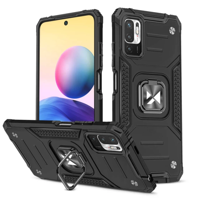 Чехол Wozinsky Ring Armor для Xiaomi Redmi Note 10 5G Black (9111201935587)