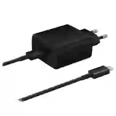 Сетевое зарядное устройство Samsung QC 45W USB-C with USB-C to USB-C Cable 1m Black (EP-TA845XBEGWW)