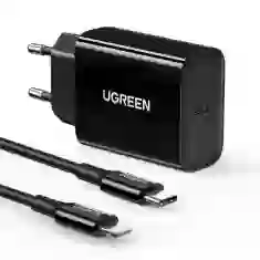 Мережевий зарядний пристрій Ugreen PD 20W USB-C with USB-C to Lightning MFi Cable Black (6957303857999)