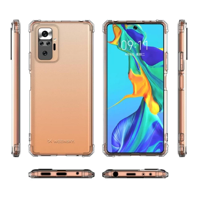 Чохол Wozinsky Anti-Shock для Xiaomi Redmi Note 10 Pro Transparent (9111201938106)