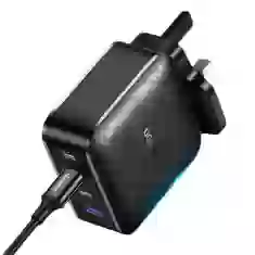 Мережевий зарядний пристрій Ugreen QC UK 65W 3xUSB-C | USB-A Black (CD224 70819)